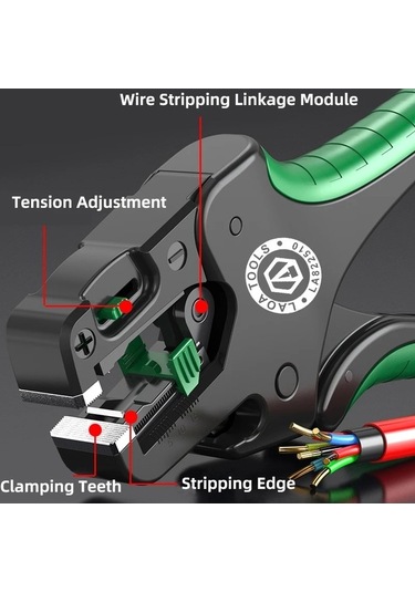 Tongxida La822510 Çok İşlevli Hızlı Tel Sıyırma Penesi 0.05-10 Mm2 Kablo
