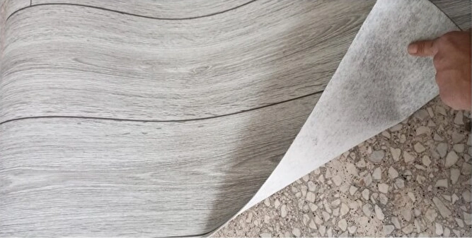 Keçeli Parke Desenli Muşamba Pvc Zemin Muşambası Mineflo Yer Muşamba En 150 Cm