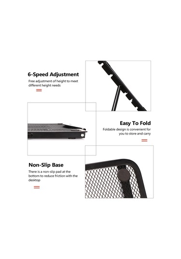 Reedark Katlanabilir Taşınabilir Laptop Soğutucu Stand - Çok Amaçlı Metal Dizüstü Tutucu