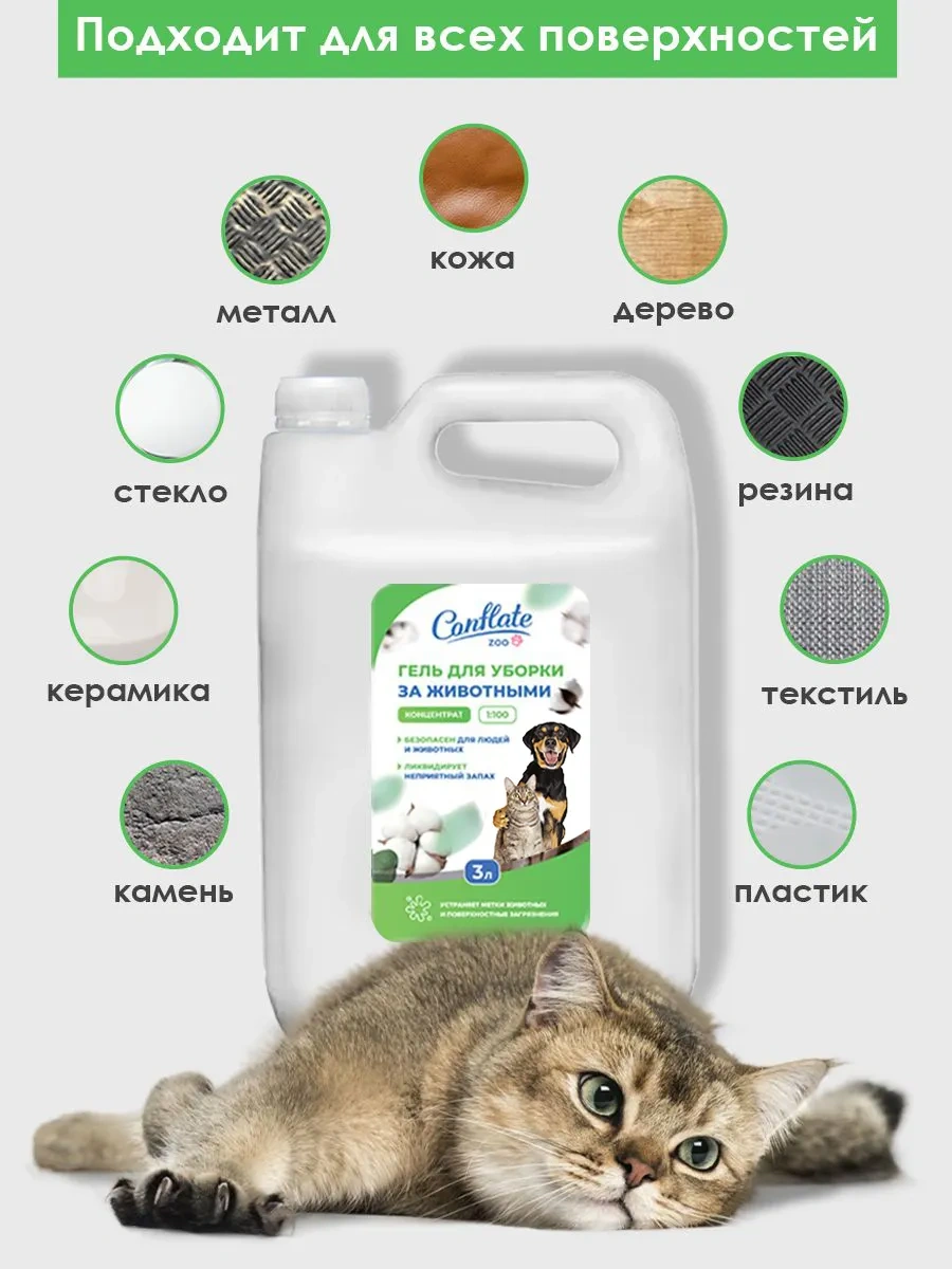 Conflate Hayvan Kokuları İçin Klorheksidinli Temizlik Nötralizatörü 3l 197035673