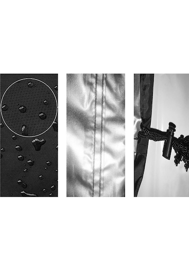 Maiyame Islak Ve Hava Dayanıklı 210d Oxford Kumaş + Gümüş Kaplama Izgara Örtüsü, 58x77 Cm, Dışarıda Ve İçerde Kullanım İçin, Izgarayı Kir, Pet Tüyleri, Çöp Ve Güneşten Korur Siyah