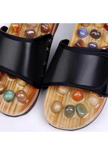 Dolıty Akupunktur Masaj Terlikleri Hediyeler Kaymaz 43-ila-44 Siyah