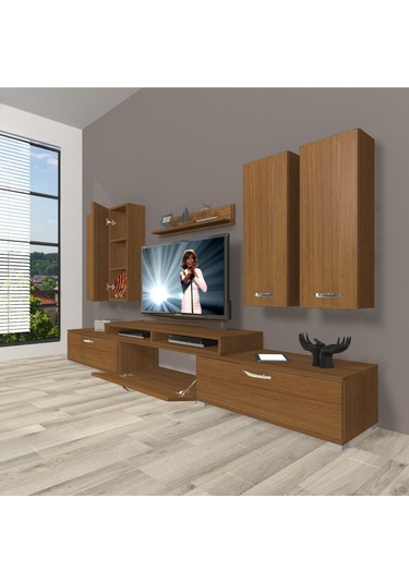 Decoraktiv Ekoflex 8d Slm Tv Ünitesi Tv Sehpası Ceviz