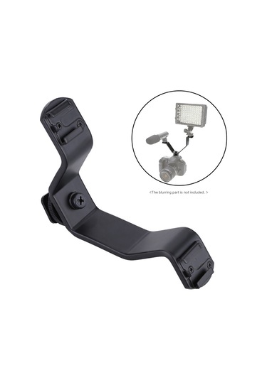 Gajeena Küçük Boy İki Hot Shoe Yuva, Metal Kamera Aksesuar Tutucu, Işık/mikrofon Stant Uyumlu V Tipi Braket