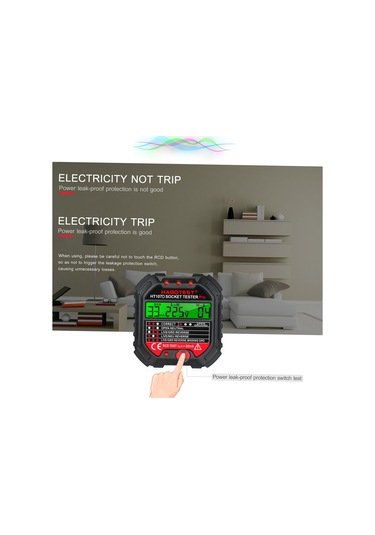 Springsun Habotest Ht107d: 90 - 250v, Otomatik Polarite & Sigorta Bulucu