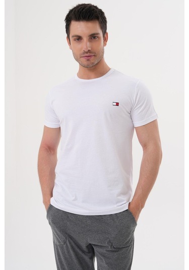 Mecit 4000 Beyaz Füme Erkek Büyük Beden Pijama Takımı Füme