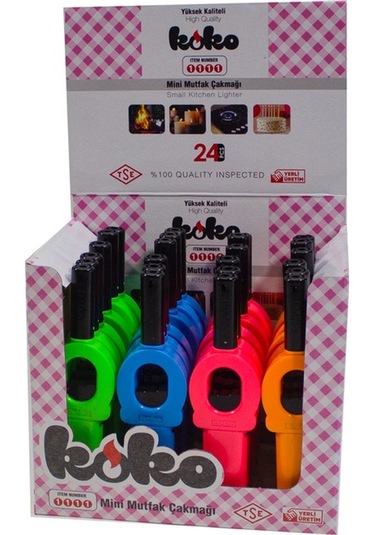 Mixoyuncak Çakmak  Mini Mutfak Çakmağı 16 Cm 24'Lü