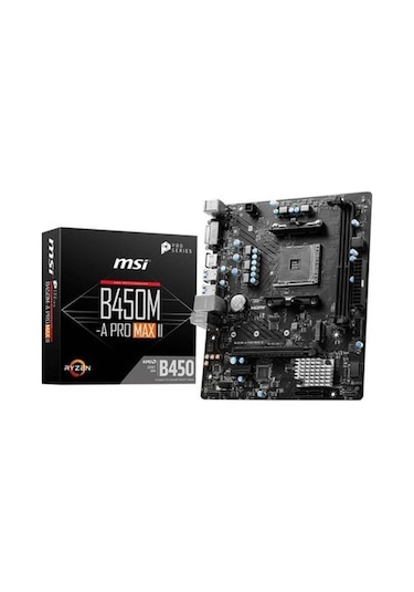 Msı B450m-a Pro Max Iı Amd Ddr4 4133mhz Oc Matx Am4