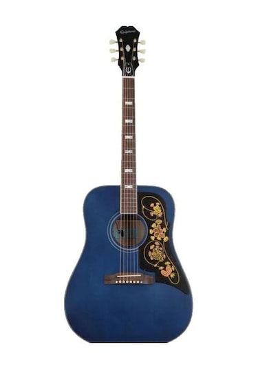 Epiphone Masterbilt Frontier Elektro Akustik Gitar Aged Viper Blue