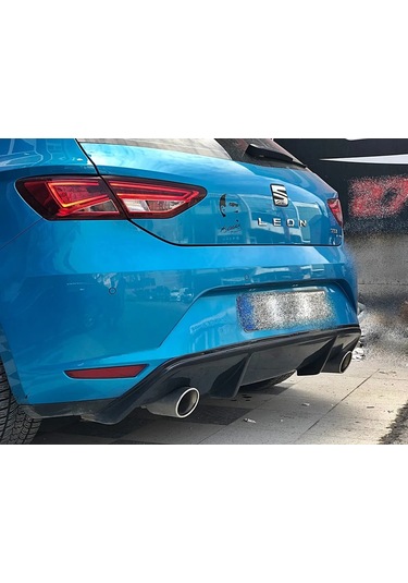 Seat Leon Mk3 Style Difüzör Plastik Piano Black 2013 - 2017