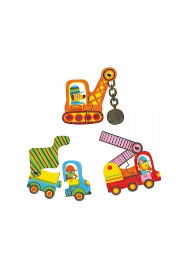 Djeco İkili Puzzle/ Vehicles