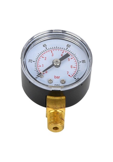 Mekanik Basınç Göstergesi 1/8 İnç Bspt Dişli Hava İçin Alt Montaj Bağlantısı