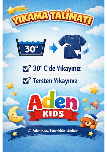 Aden Kids Kız Çocuk Krop Model Alt Üst Takım Toplam 3 Parça Saks