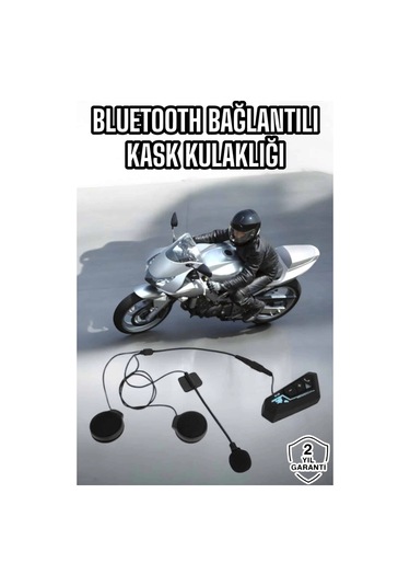 Buğz Kask Kulaklığı Motosiklet Intercom Interkom Dinleme Konuşma Özellikli Su Geçirmez