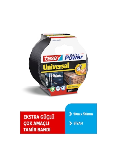 Duct Tamir Bandı, Extra Power Universal, Siyah, 10m X 50mm