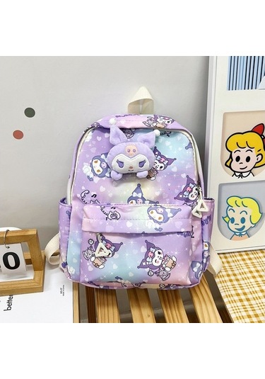 Çocuk Okul Çantaları Anaokulu Karikatür Çift Sırt Çantası Çocuk Ilkokul Öğrencileri Birinci Ve Ikinci Sınıf Sırt Çantaları Yxw0ız Açık Mor