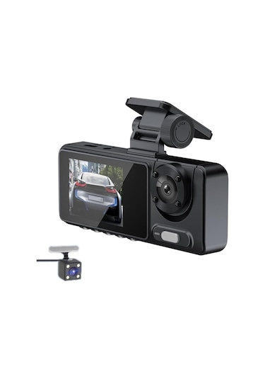 Yüksek Çözünürlüklü Gece Görüşlü Sürüş Kaydedici, Model: Wıfı Mobil Oynatma İle Üçlü Kayıt