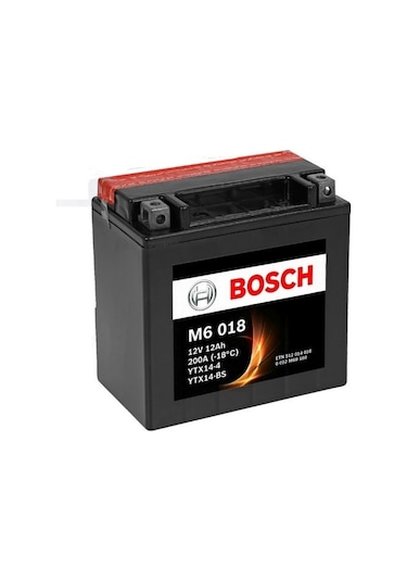 Bosch M6018 12v 12ah Agm Ytx14-bs Motosiklet Aküsü