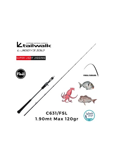 Tailwalk Ssd L-jiggys C631/fsl 1.90mt Max 120gr S2p Tetikli Light Jigging Kamış Standart
