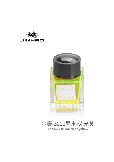 Jinhao Dolma Kalem Mürekkebi 3001 Neon Yellow-neon Sarı 30ml