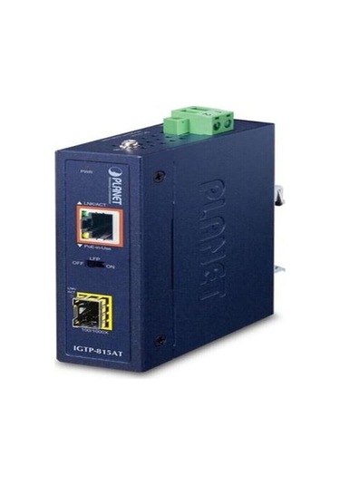 Pl-ıgtp-815at 100/1000base-x To 10/100/1000base-t Poe+ Endüstriyel Poe+ Media Converter-130236