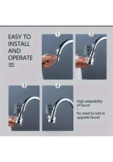 Asl223 Yaylı Uzayan 3 Fonksiyon Krom Musluk Ve Batarya Borusu