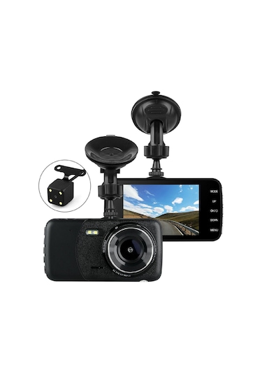 Gajeena Araç Kamerası 1080p Çift Lensli Görüntü Kayıt Ve Park Sensörü Dahil