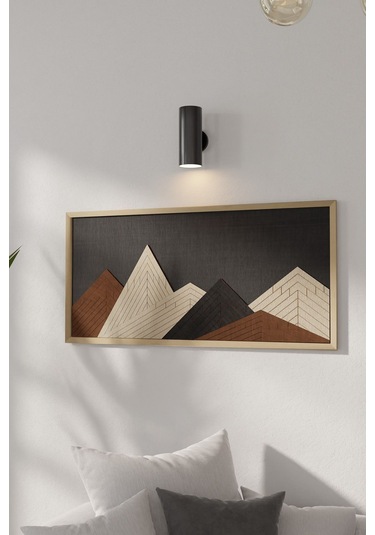 Lüks Özel Ahşap Tasarımlı Doğal Çerçeveli Tablo