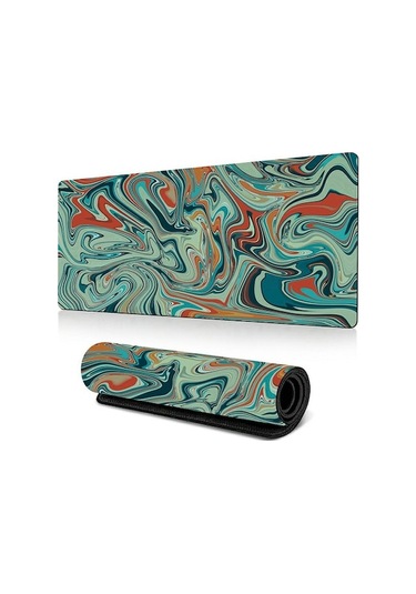 Cbtx 400 900 2mm Soyut Sıvı Desen Büyük Mouse Pad Kauçuk Masaüstü Mat - Desen-14 Desen-14