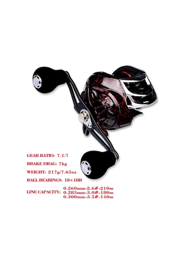 Proberos Metal Damla Tekerleği 18+1 Eksen Eksen Asya Balık Olta Makinesi Dw121r Sağ El