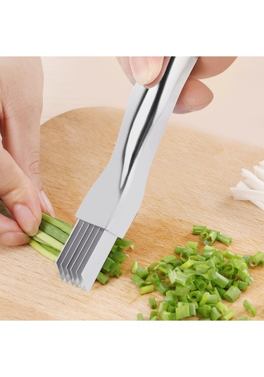 Konesam Çelik Soğan Ve Yeşil Soğan Dilimleyici - Keskin Bıçaklı, Kaymazsız Saplı Mutfak Aleti Diğer