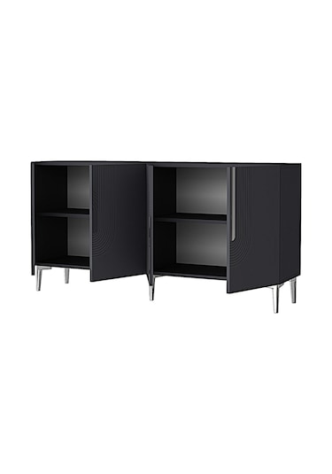 Ka1804as Meyra180 Konsol, Kahve Köşesi, Tv Sehpası Antrasit-sılver 180cm Antrasit-sılver Ka1804as Meyra180 Konsol, Kahve Köşesi, Tv Sehpası Antrasit-sılver 180cm Antrasit-sılver
