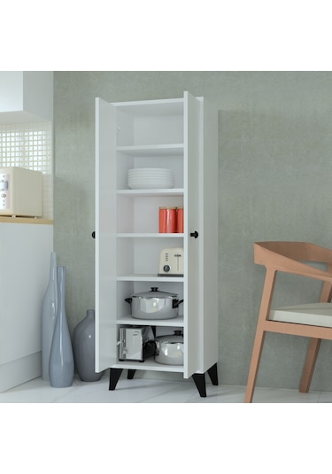 Venedik 6Raflı Banyo Dolabı Beyaz