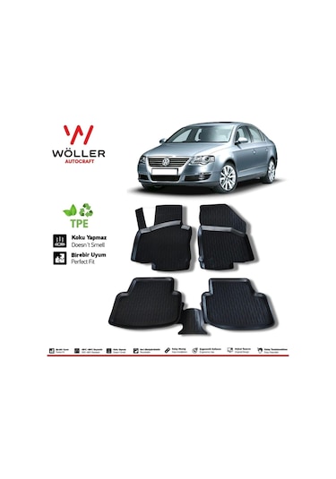 Volkswagen Passat B6 Paspas 2005 2010 Arası 3d Havuzlu Paspas