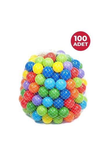Havuz Topu - Şişme Oyun Havuz Topları 6 Cm 100 Adet - File, Havuz Topu Seti