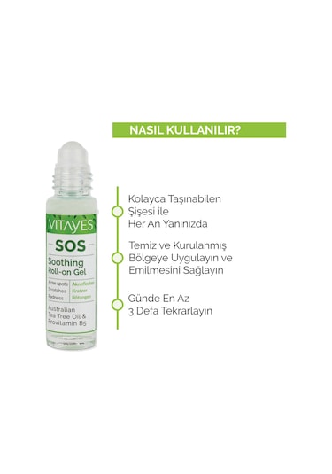 Vitayes Sos Çay Ağacı Özlü Onarıcı Roll-On Serum 2 x 10 ML