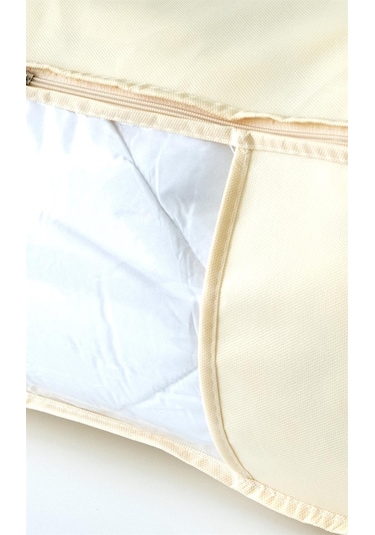 Vedsey Home Baza Altı Düzenleyici Pencereli Büyük Boy Hurç 70 x 50 x 25 CM Krem