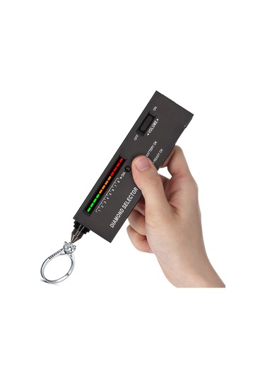 Singree Elmas Ve Taş Test Cihazı - Hızlı Isı İletimli Hassas Ölçüm Aleti 112 Karakter Siyah