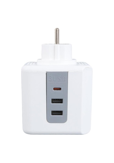 Vea Ve-23089 3 Soketli 2xusb+type-c Çocuk Ve Termal Korumalı Priz