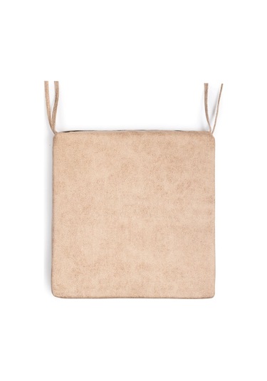 50x50x8cm Sandalye Minderi Dayanaklı Fermuarlı Yıkanabilir Kumaş Bahçe-balkon Minderi 1adet Krem Mavi