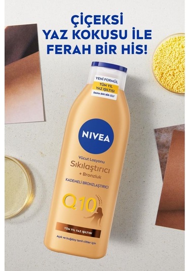 NIVEA Q10 Sıkılaştırıcı ve Bronzlaştırıcı Vücut Losyonu 250 ML