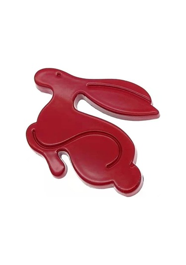 Kırmızı-evrensel 1 Adet 3d Metal Koşu Tavşan Amblemi Arka Bagaj Rozeti Karikatürler Araba Styling Çıkartması Vw Jetta G