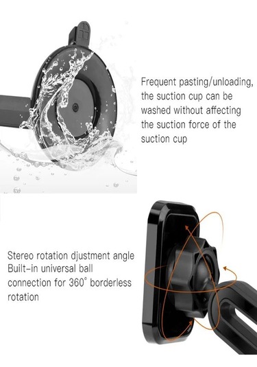 360 Dönme Özellikli Strong Mıknatıslı Araç İçi Telefon Tutacağı