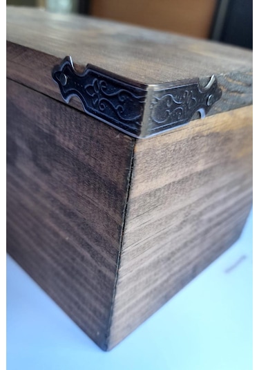 Dekoratif Kutu Kenarı 8 Adet Kutu Sandık Aksesuar Oksit