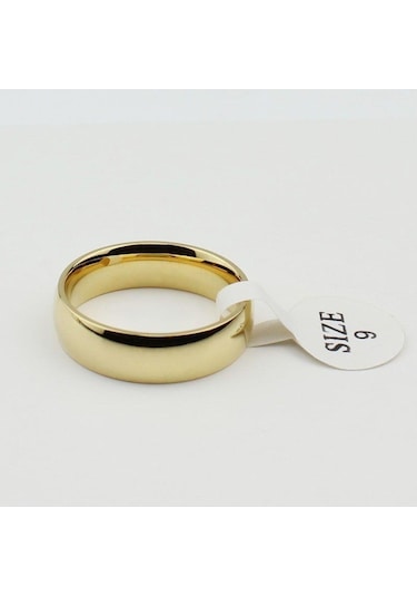 6 Mm Bombeli Çelik Alyans Çifti Söz Yüzükleri Cl10