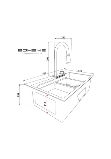Boheme Smart Sink Bataryalı Teknolojik Evye Seti Diğer
