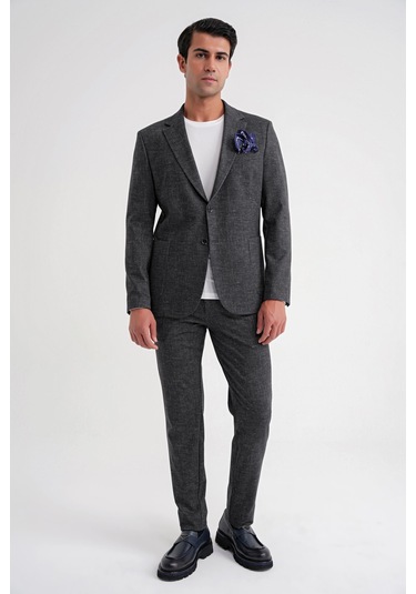 C 701 Ceket Regular Fit Siyah-1 Siyah