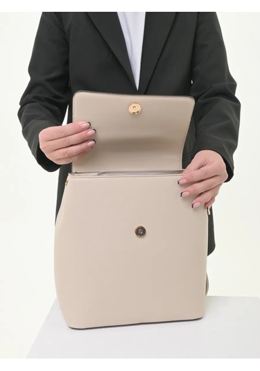 Daniele Patrici Şehir A5 Deri Sırt Çantası 210533372 Bej