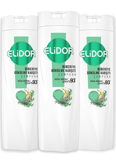 Elidor Biberiye Dökülme Karşıtı Şampuan 3 x 400 ML