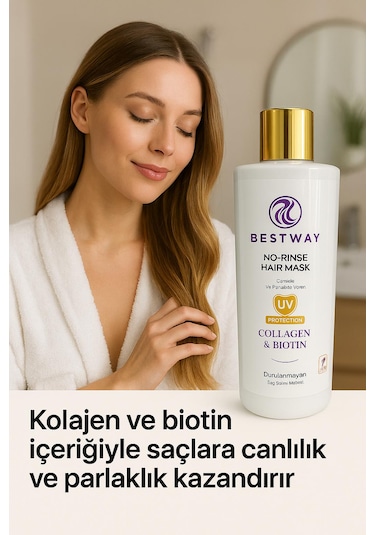 Bestway Kolajen Ve Biotin Durulanmayan Saç Maskesi